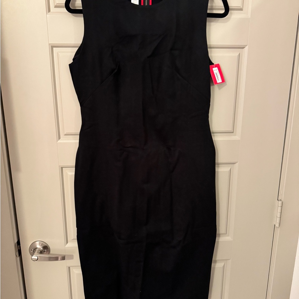 Spanx perfect fitted dress in classic black